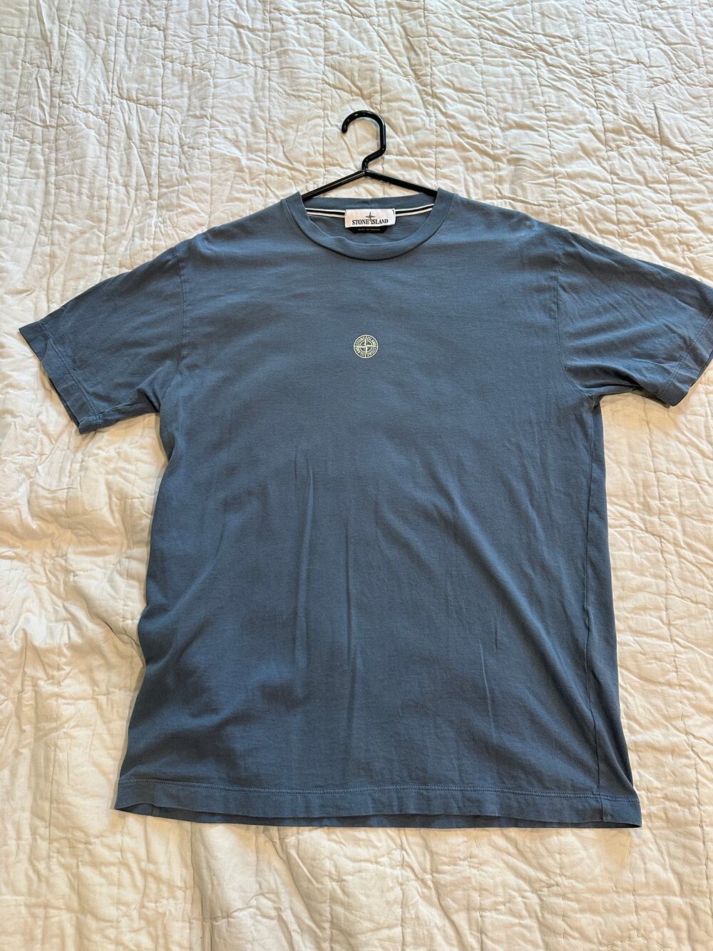 Stone Island - Compass Graphic Back Print Tee Blue - Sz L